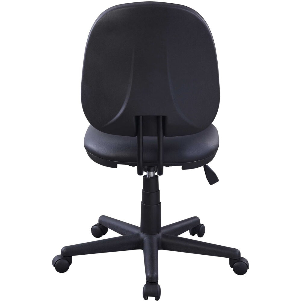 Lorell, Vinyl Task Chair, 1 Each, Black - Image 7