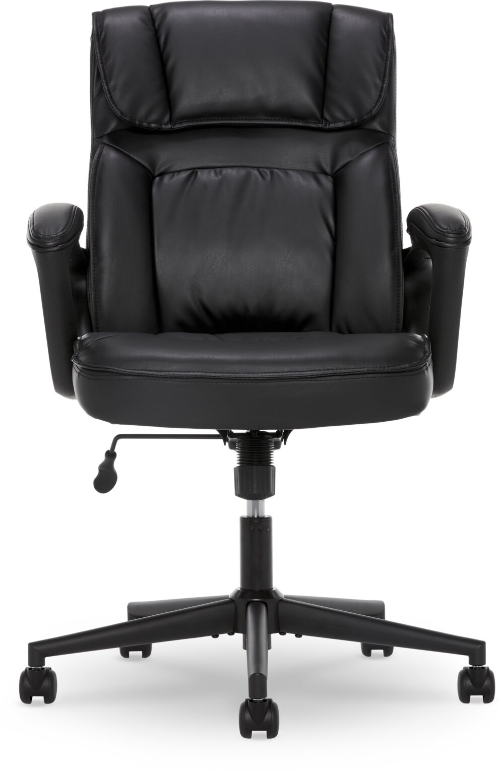 Serta Hannah Bonded Leather High Back Executive Chair with Arms - Black - Image 5