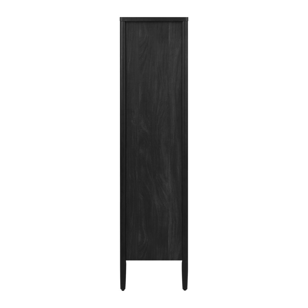 Better Homes & Gardens Oaklee 4-Shelf Bookcase with Storage Drawers, Charcoal Finish - Image 7