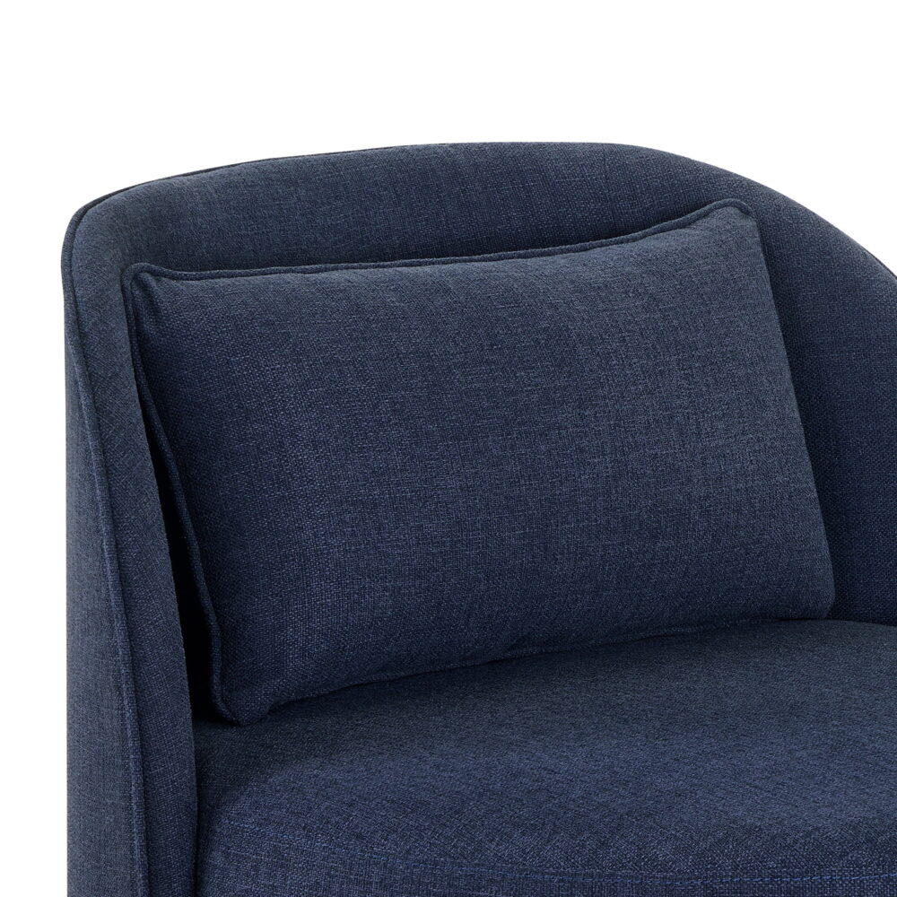 Better Homes & Gardens Juliet Modern Arch Swivel Accent Chair, Navy - Image 4