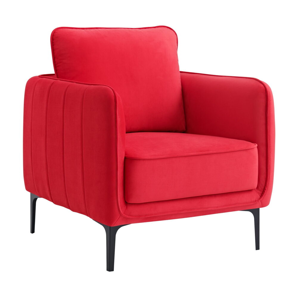 Picket House Furnishings Reale Chair in Lavish 152 Red Velvet - Image 2