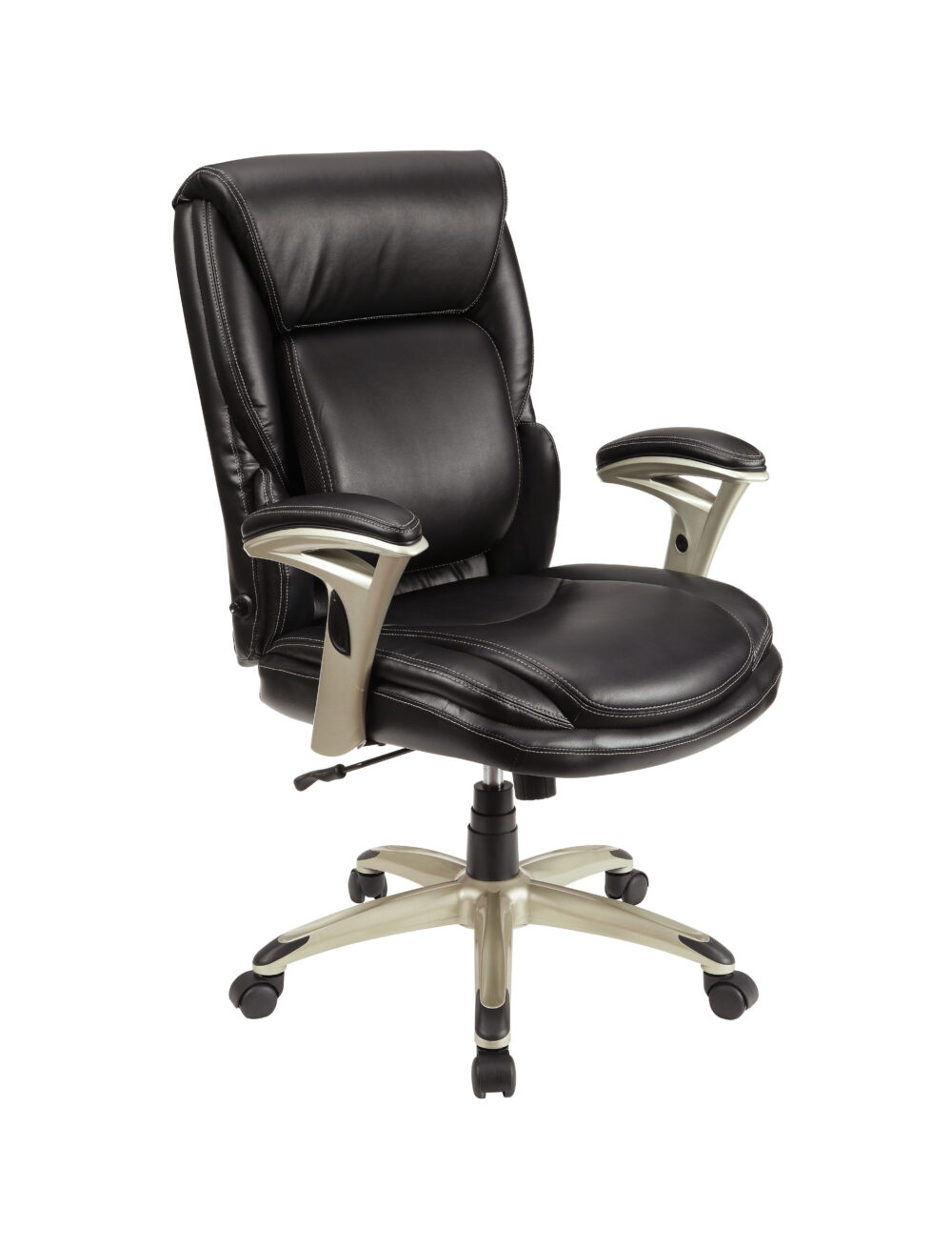 Serta Executive Manager Chair with Adjustable Lumbar Support and Comfort Coils, Black - Image 2