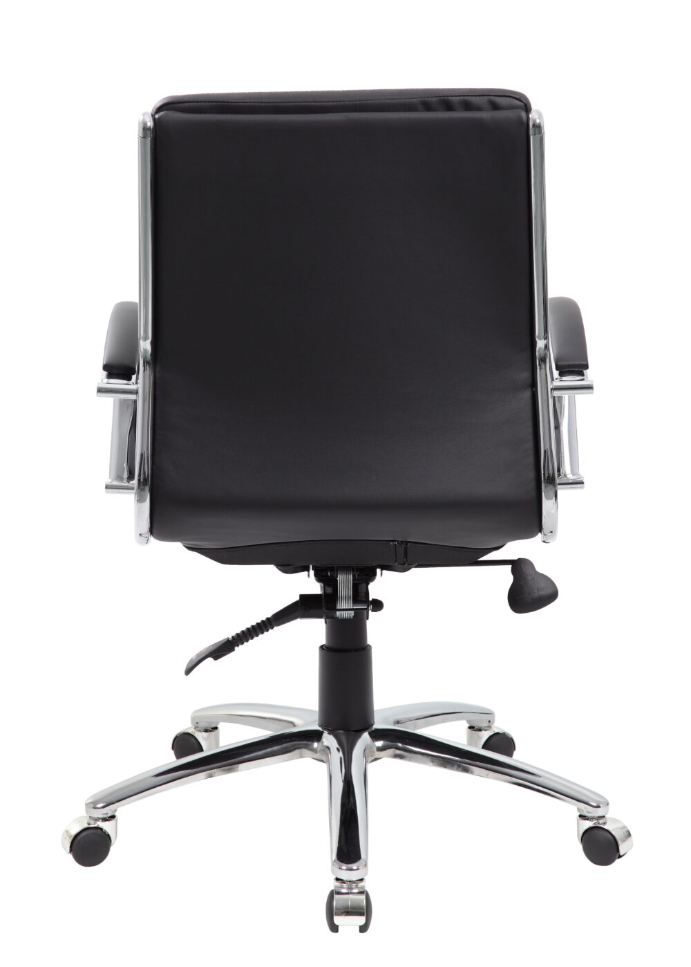 Boss Office Products CaressoftPlus Executive Mid-Back Chair in Black - Image 5