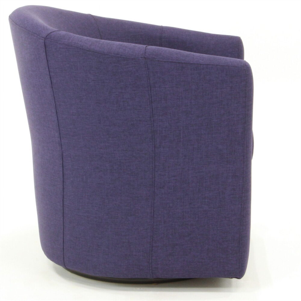 Fox Hill Trading Windsor Swivel Chair, Purple - Image 2