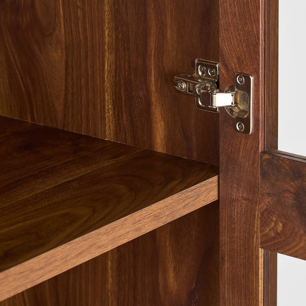 Better Homes & Gardens Ezra TV Stand for TV's up to 70", Warm Walnut finish - Image 5