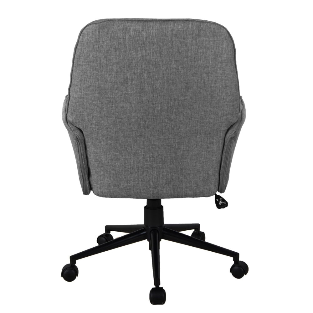 Techni Mobili Modern Upholstered Tufted Executive Chair with Arms, Grey RTA-2024-GRY - Image 7