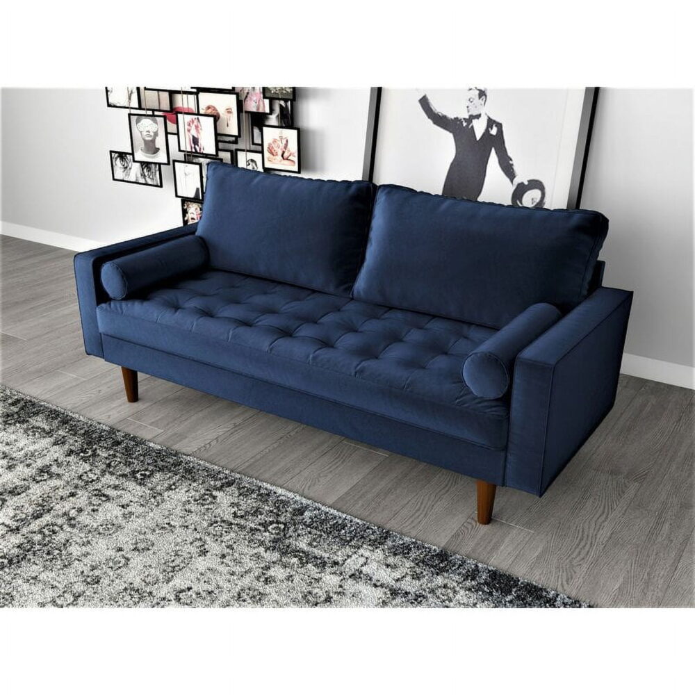 US Pride Furniture Womble 69.68'' Velvet Square Arm Sofa - Image 2