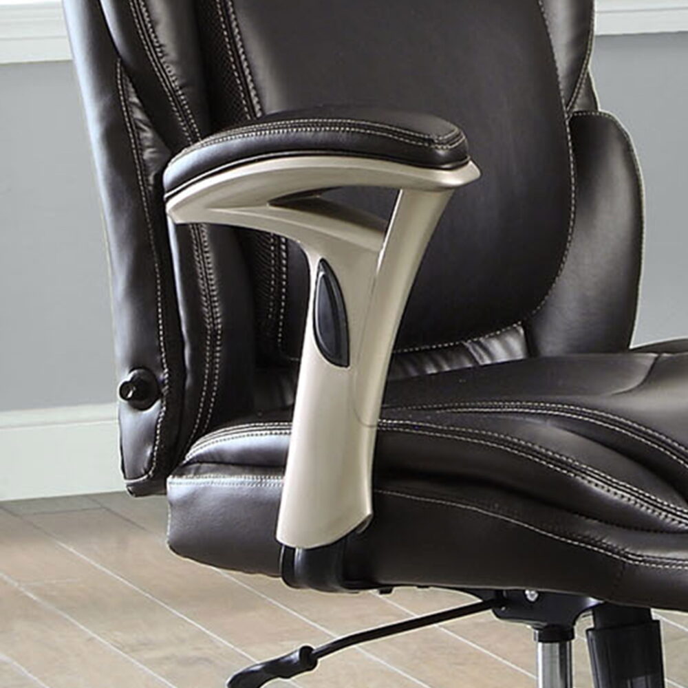 Serta Executive Manager Chair with Adjustable Lumbar Support and Comfort Coils, Black - Image 5