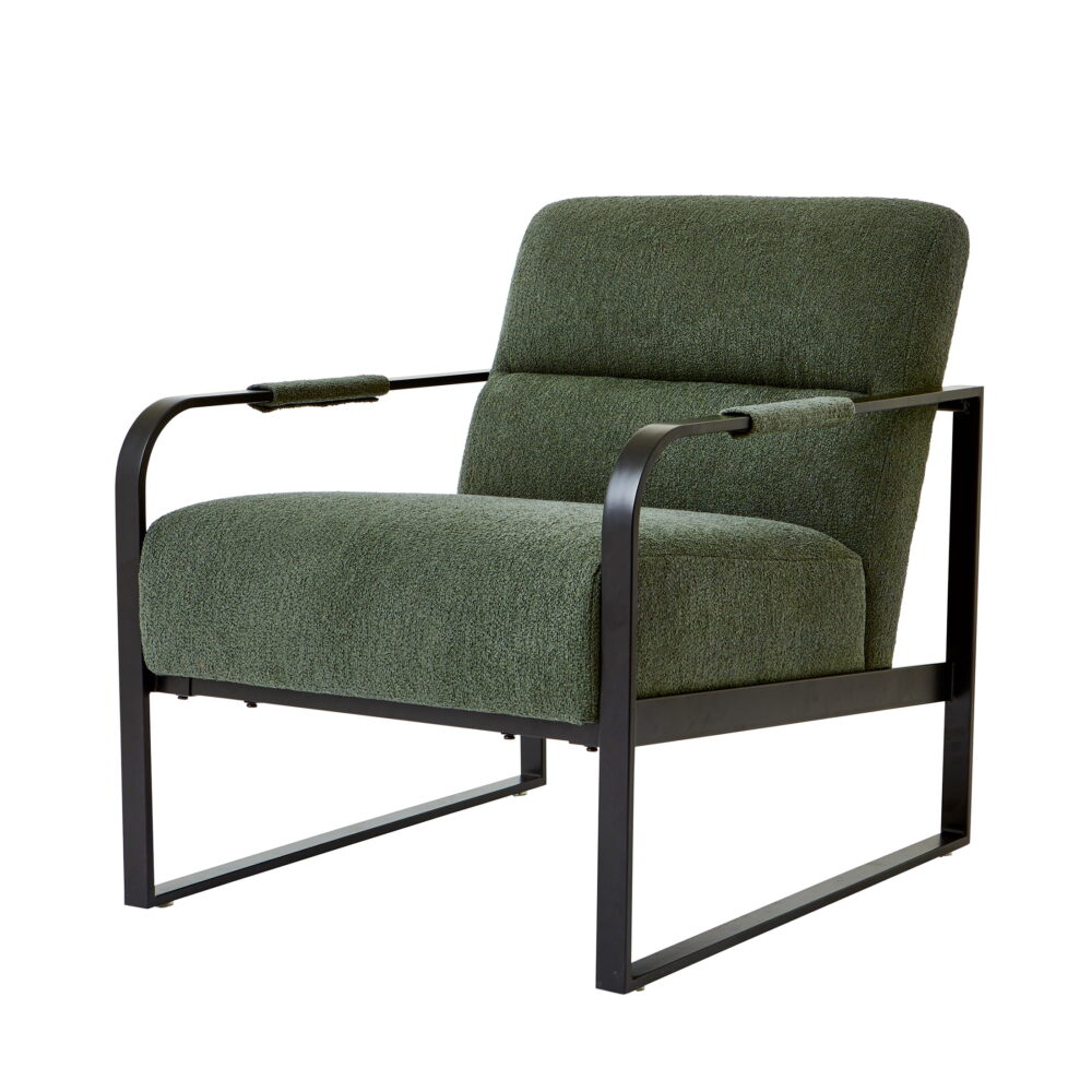 Better Homes & Gardens Wyatt Accent Chair, Olive Green Bouclé - Image 4
