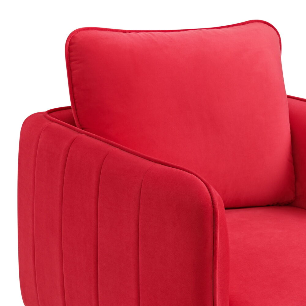 Picket House Furnishings Reale Chair in Lavish 152 Red Velvet - Image 5