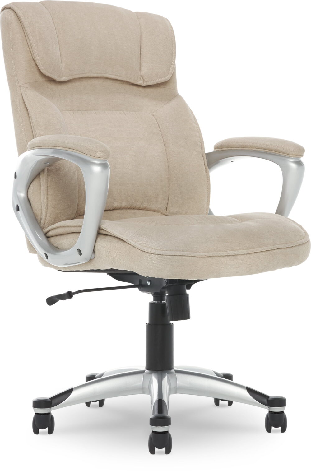 Serta Hannah Office Chair in Fawn Tan Linen Metallic Finish - Image 6