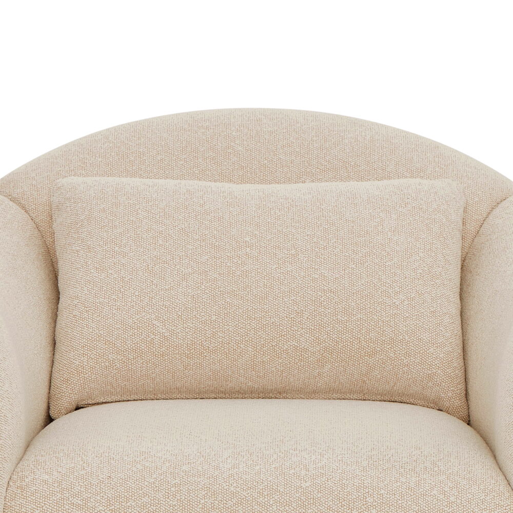 Beautiful Barrymore Teddy Accent Chair by Drew Barrymore, Cream Tweed - Image 6
