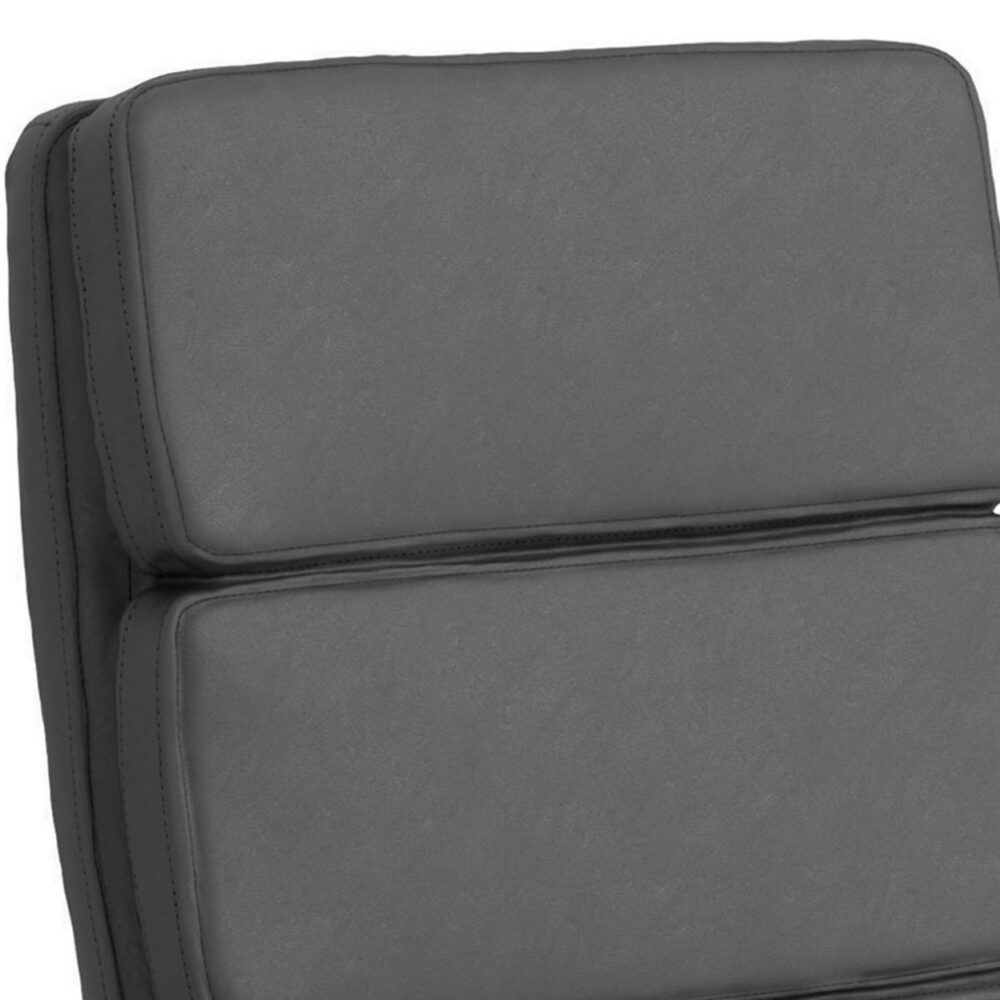 Ximena High Back Upholstered Office Chair Grey - Image 4