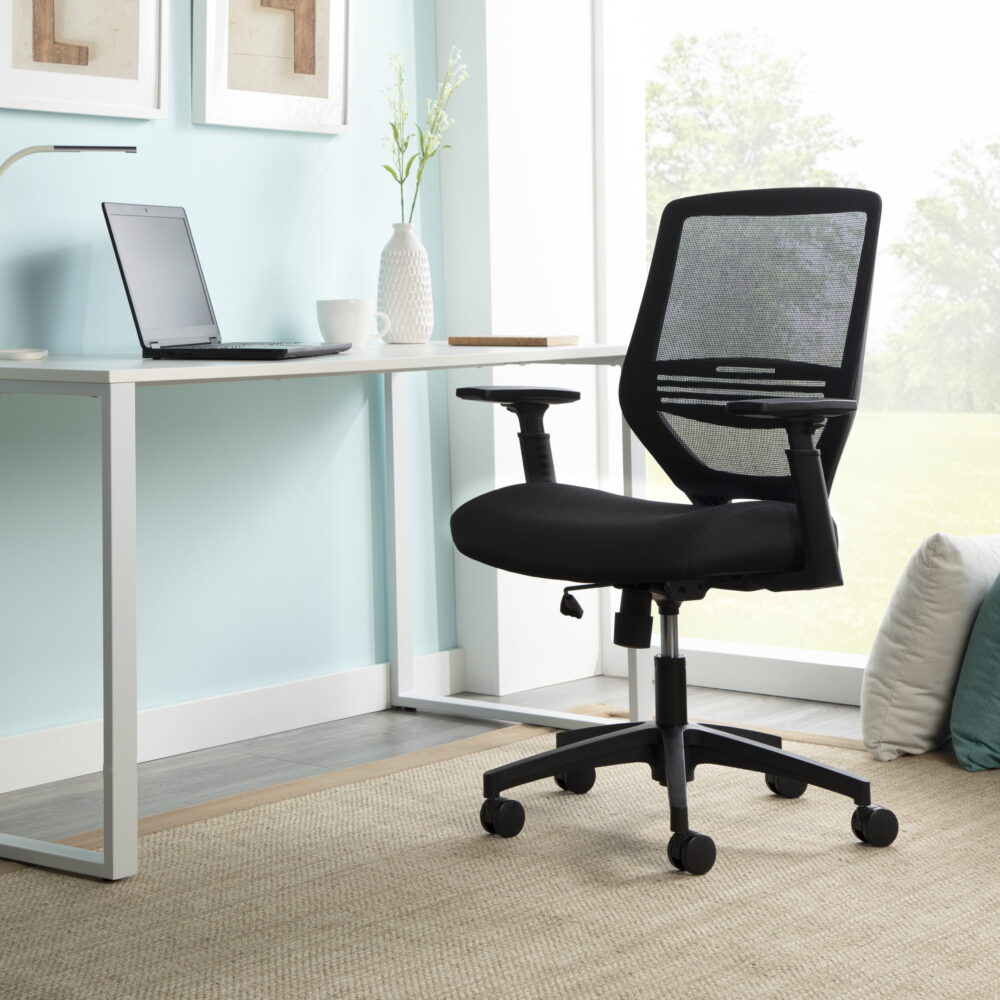 HON Basyx Expose Commercial-Grade Mesh Back Desk Chair, Black - Image 7