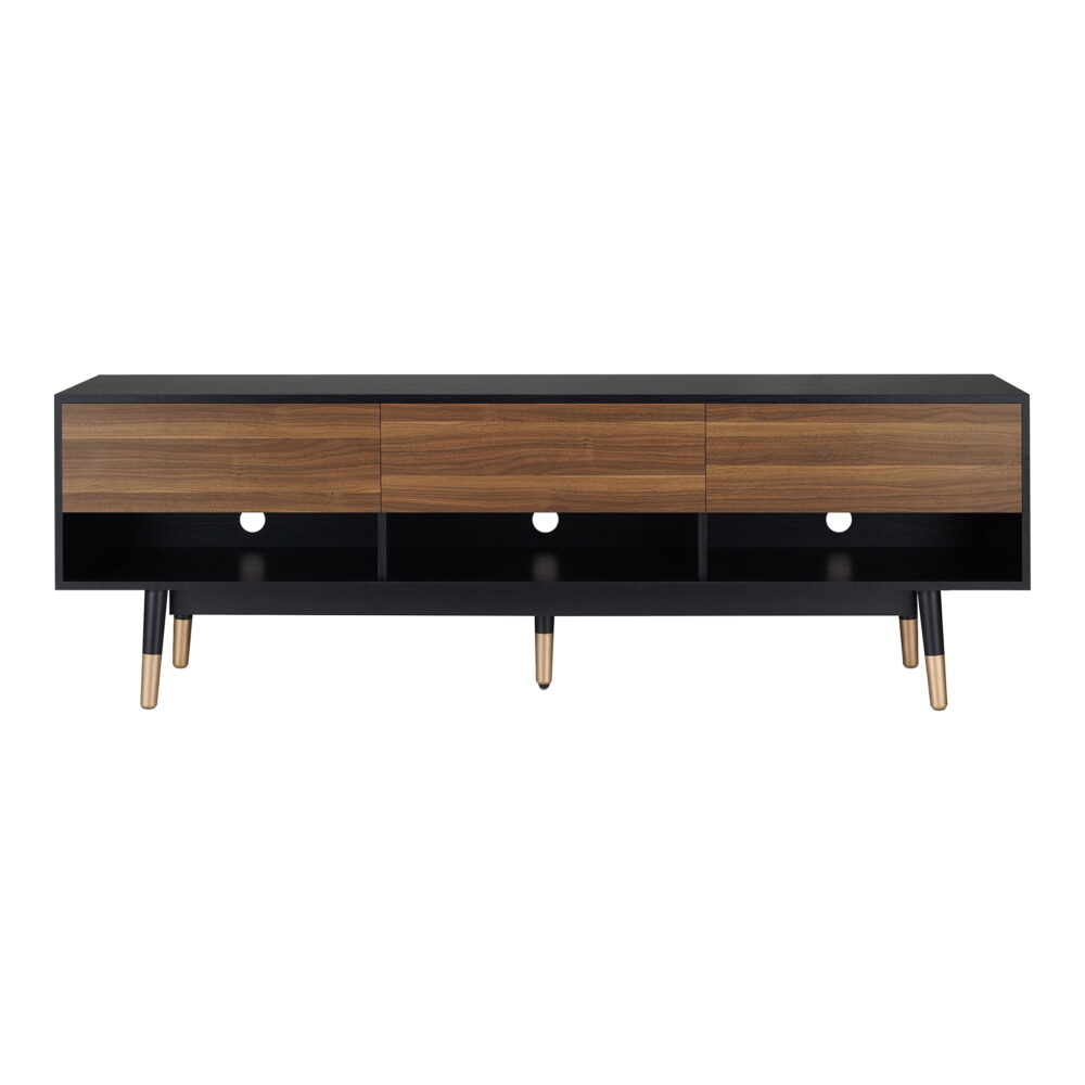 Furniture of America Zuna 3-Drawer TV Stand for TVs up to 70", Black - Image 5