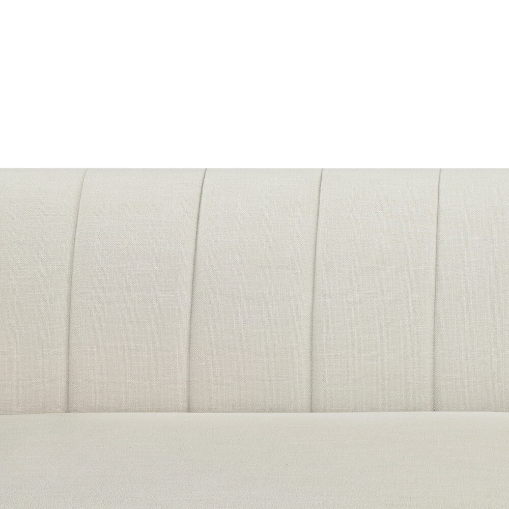 Better Homes & Gardens Lillian Channel Tufted Sofa 83.5" Cream Linen - Image 5