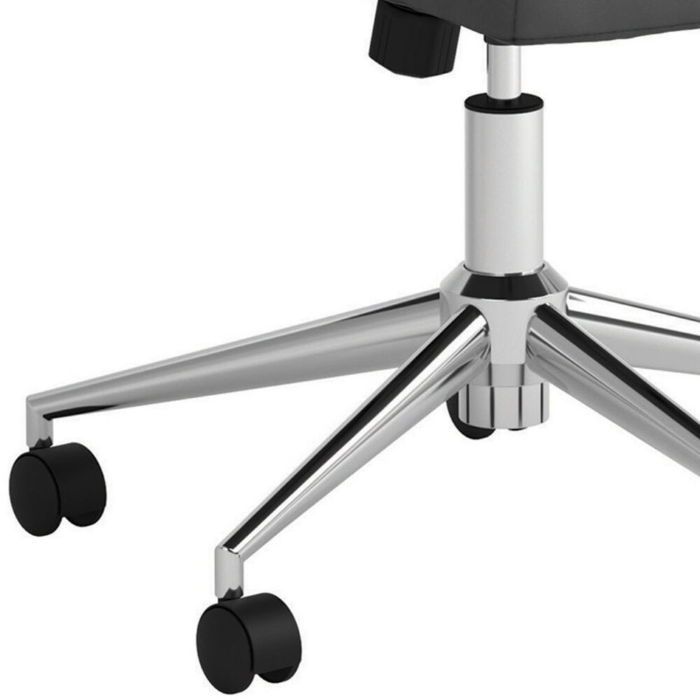 Ximena High Back Upholstered Office Chair Grey - Image 3