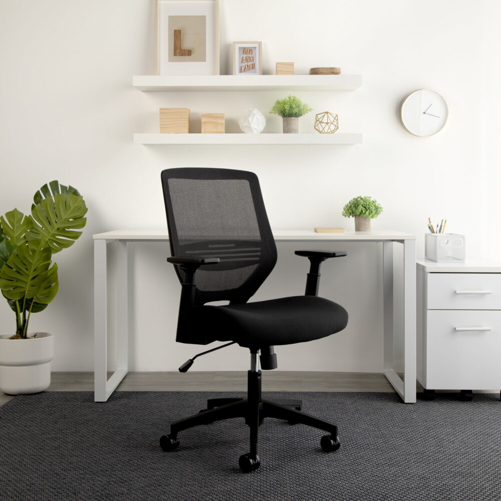 HON Basyx Expose Commercial-Grade Mesh Back Desk Chair, Black - Image 6