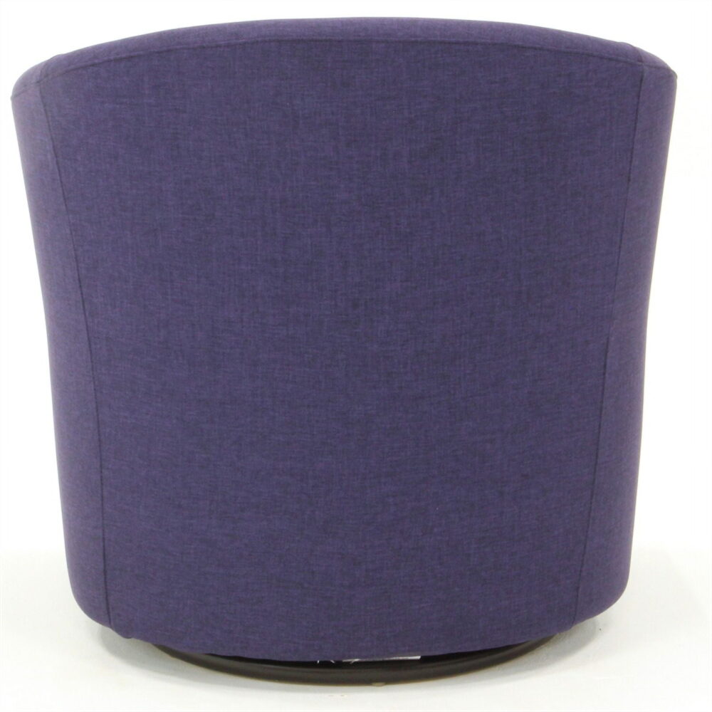 Fox Hill Trading Windsor Swivel Chair, Purple - Image 5
