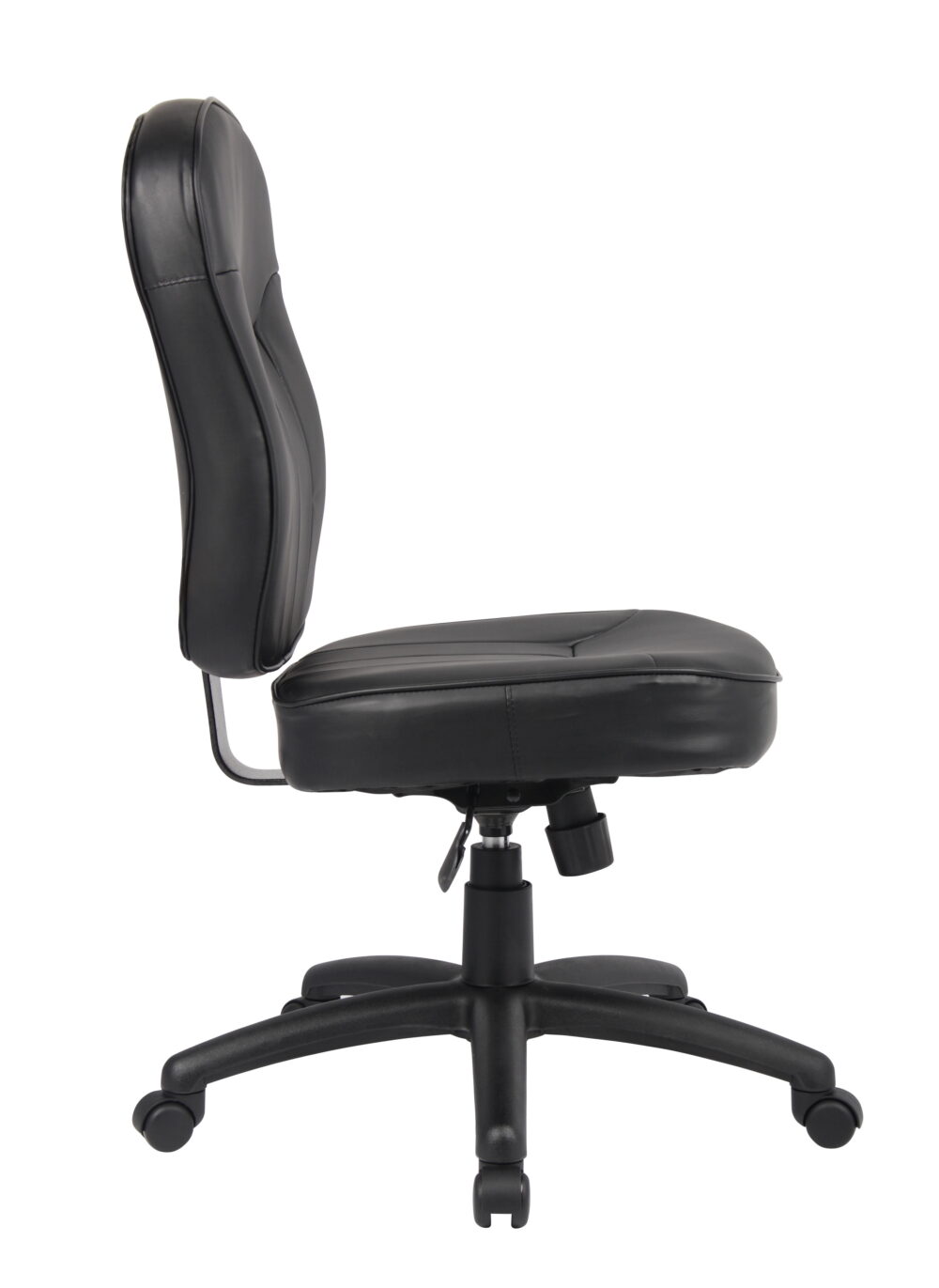 Boss Office Products LeatherPlus Task Chair with Casters, Black - Image 6