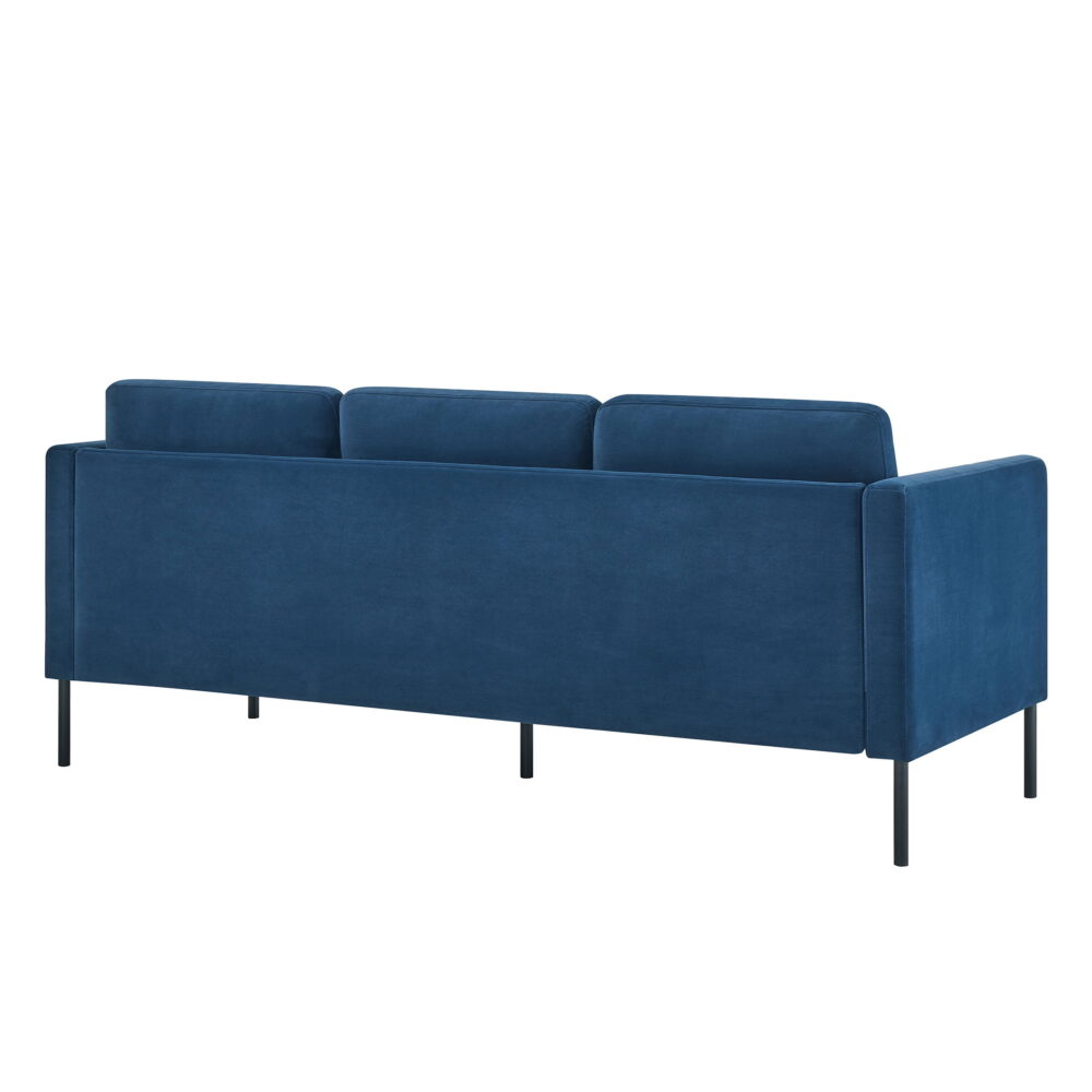 Better Homes & Gardens Wyatt Velvet Sofa, Blue Cove - Image 5