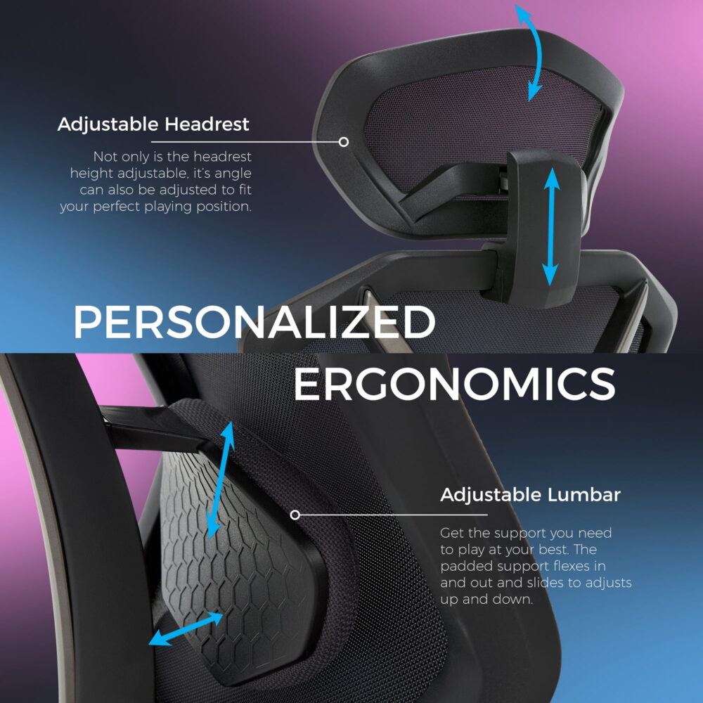 Lenovo Legion Mesh Gaming Chair Space Gray - Image 3