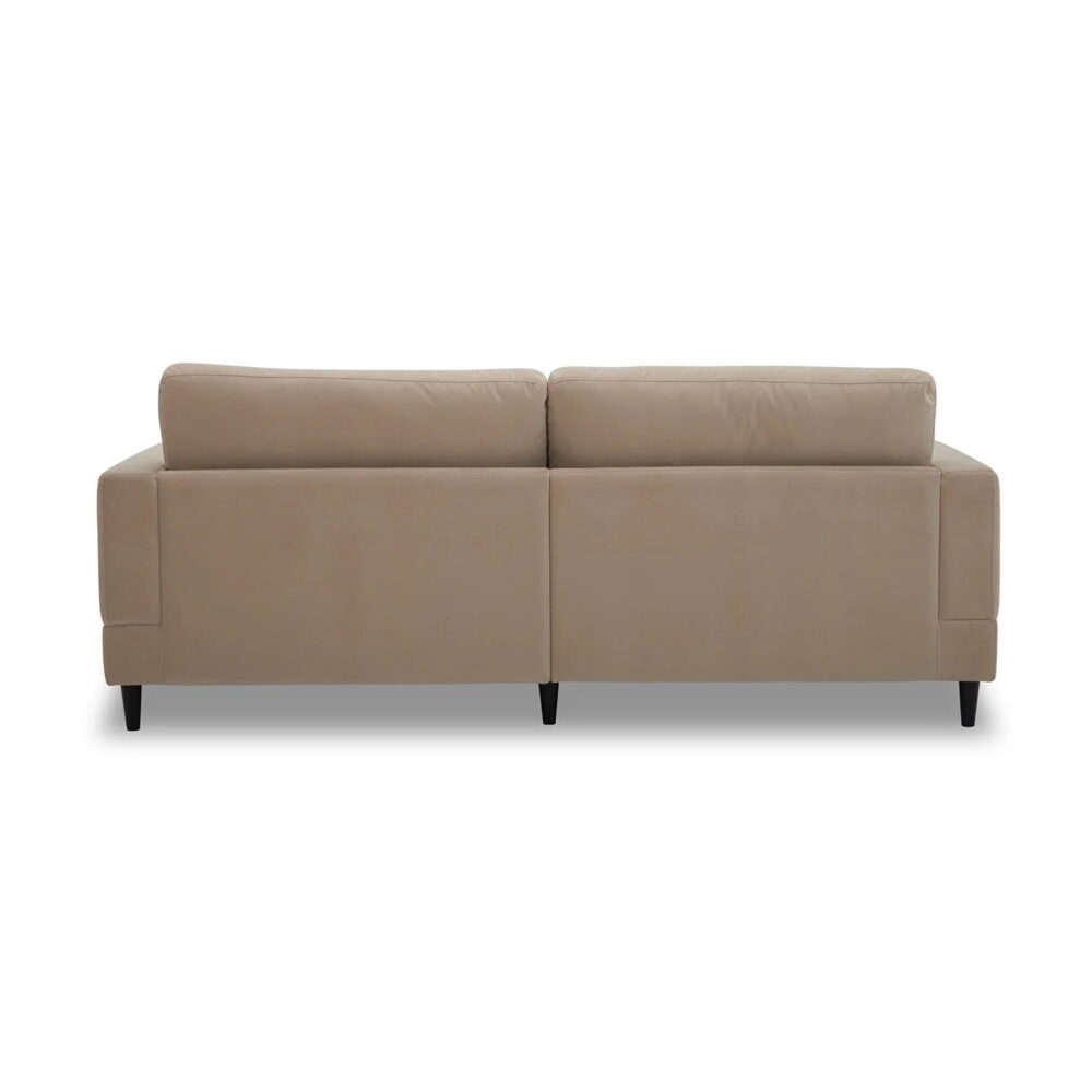 Better Homes & Gardens Springwood Wood Frame 83.46" Couch, Beige Velvet - Image 6