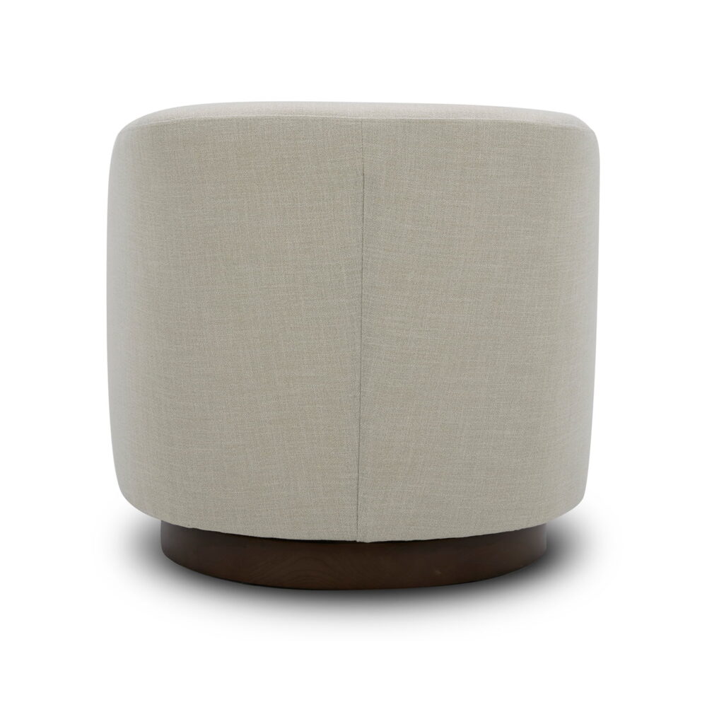 Better Homes & Gardens Bradford Wooden Base Modern Swivel Accent Chair, Linen - Image 7