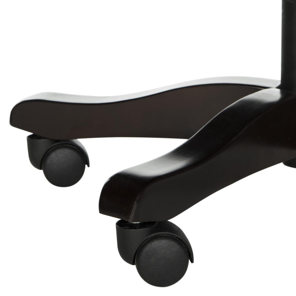 SAFAVIEH Scarlet Upholstered Cushioned Desk Chair with Caster, Cream - Image 6