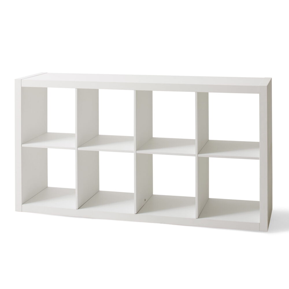 Better Homes & Gardens 8 Cube Organizer with 4 X Shelf Inserts, White Texture - Image 6