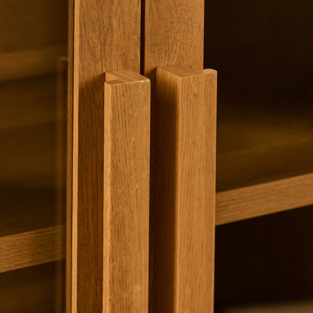 Better Homes & Gardens Ezra TV Stand for TV's up to 70", Light Honey finish - Image 5