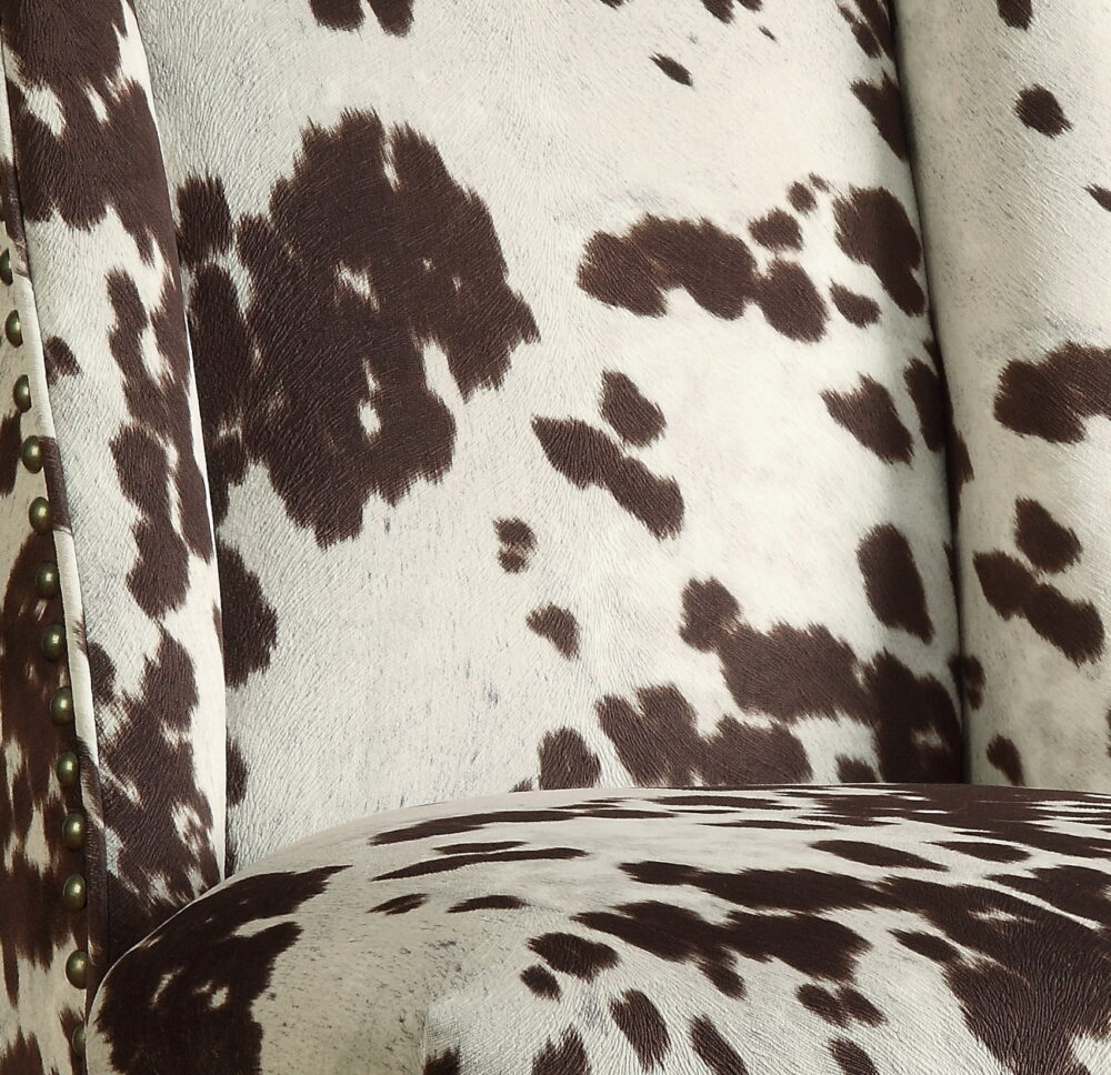 Linon Draper Office Chair, Cowhide Print, Multiple Color & Base Options - Image 3
