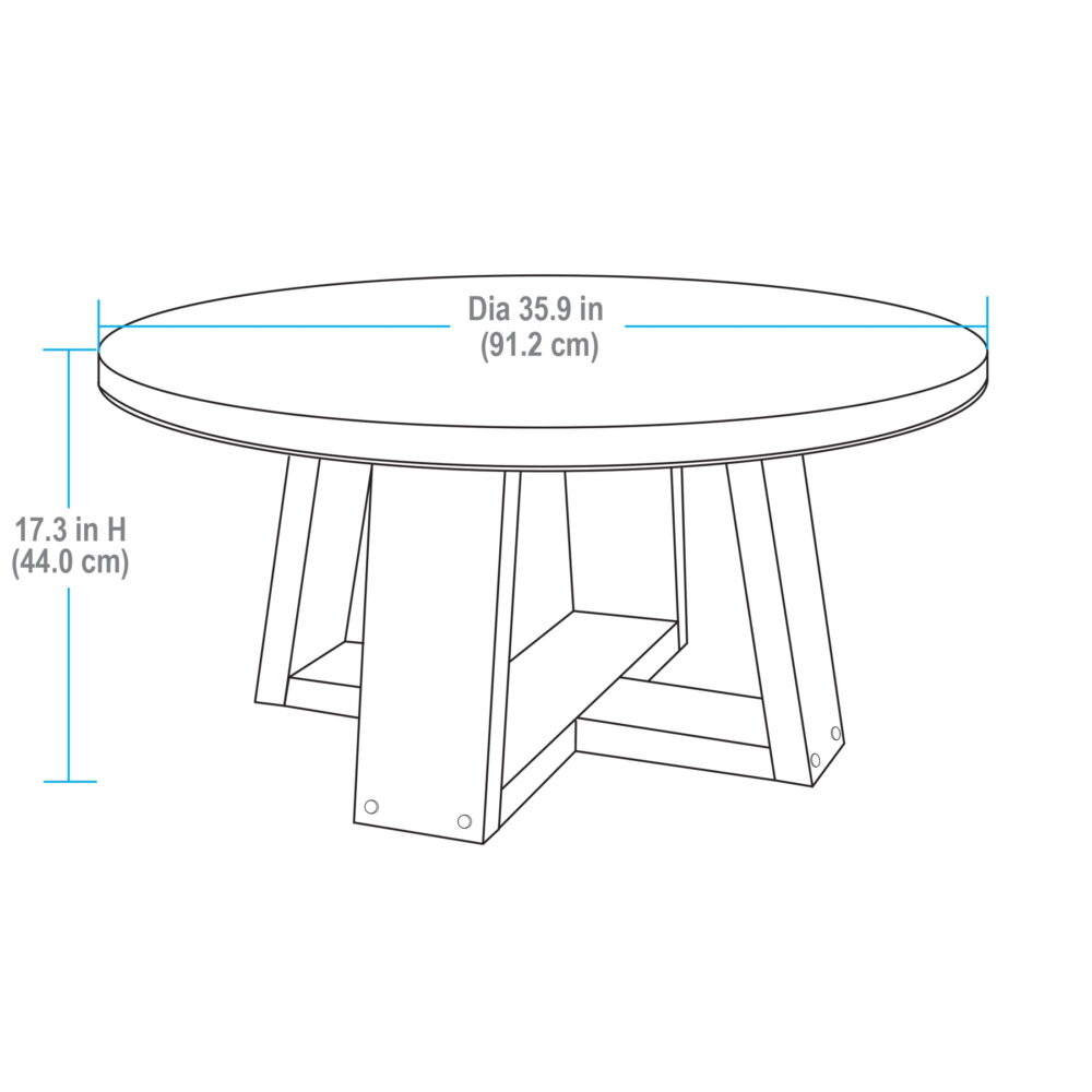 Better Homes & Gardens Ezra Coffee Table, Light Honey finish - Image 6