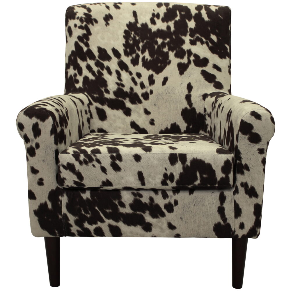Fox Hill Ellis Rolled Arm Lounge Chair, Brown Cowhide - Image 2
