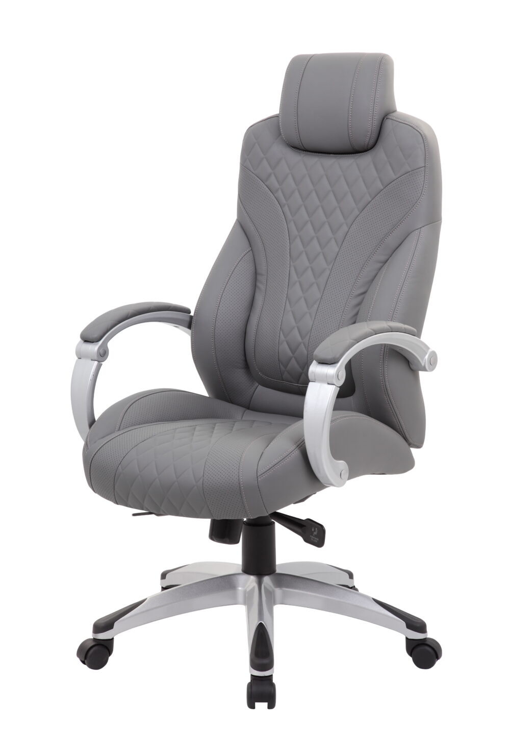 Boss Office Products X-Series Transitional Grey Executive Hinged Arm Chair - Image 5