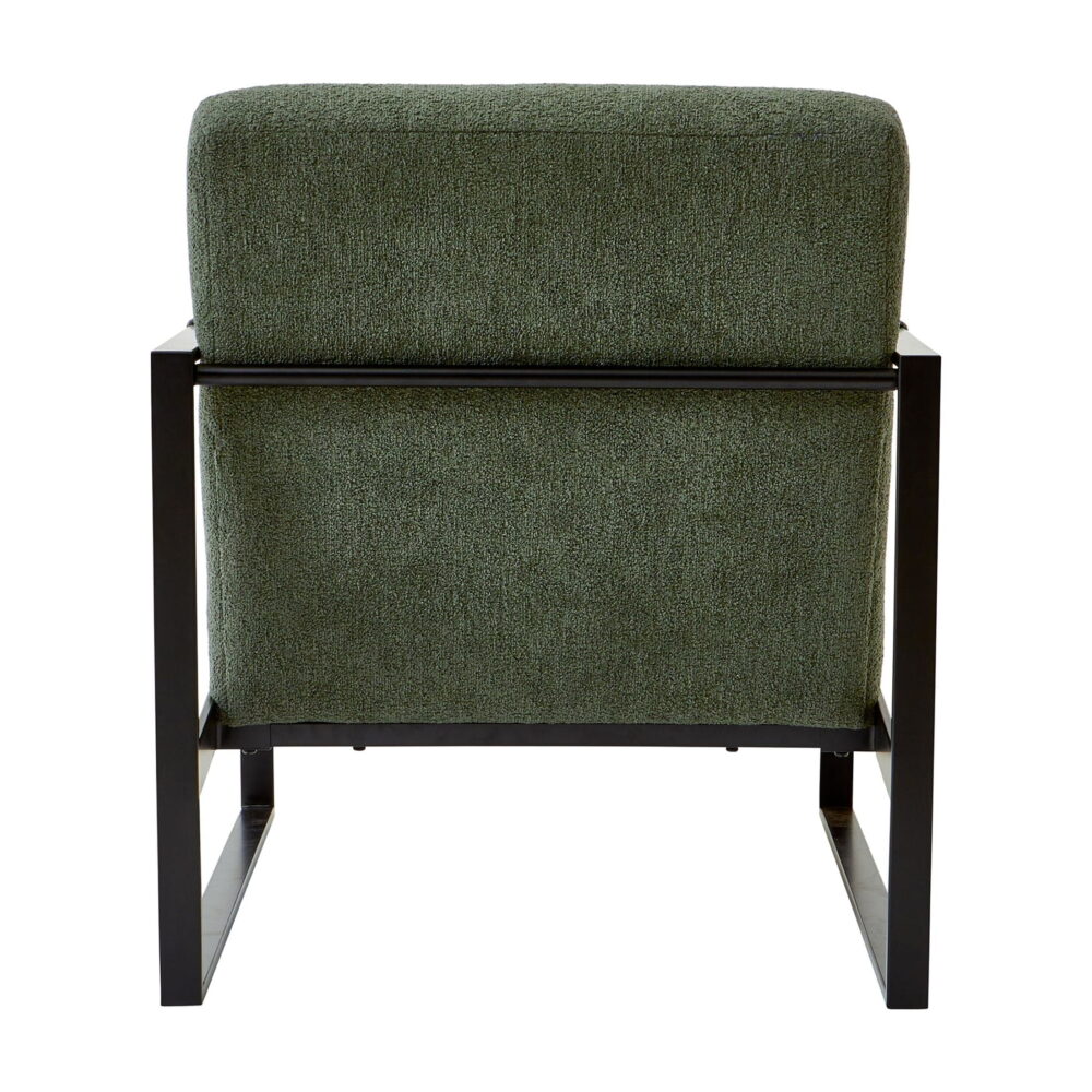 Better Homes & Gardens Wyatt Accent Chair, Olive Green Bouclé - Image 2