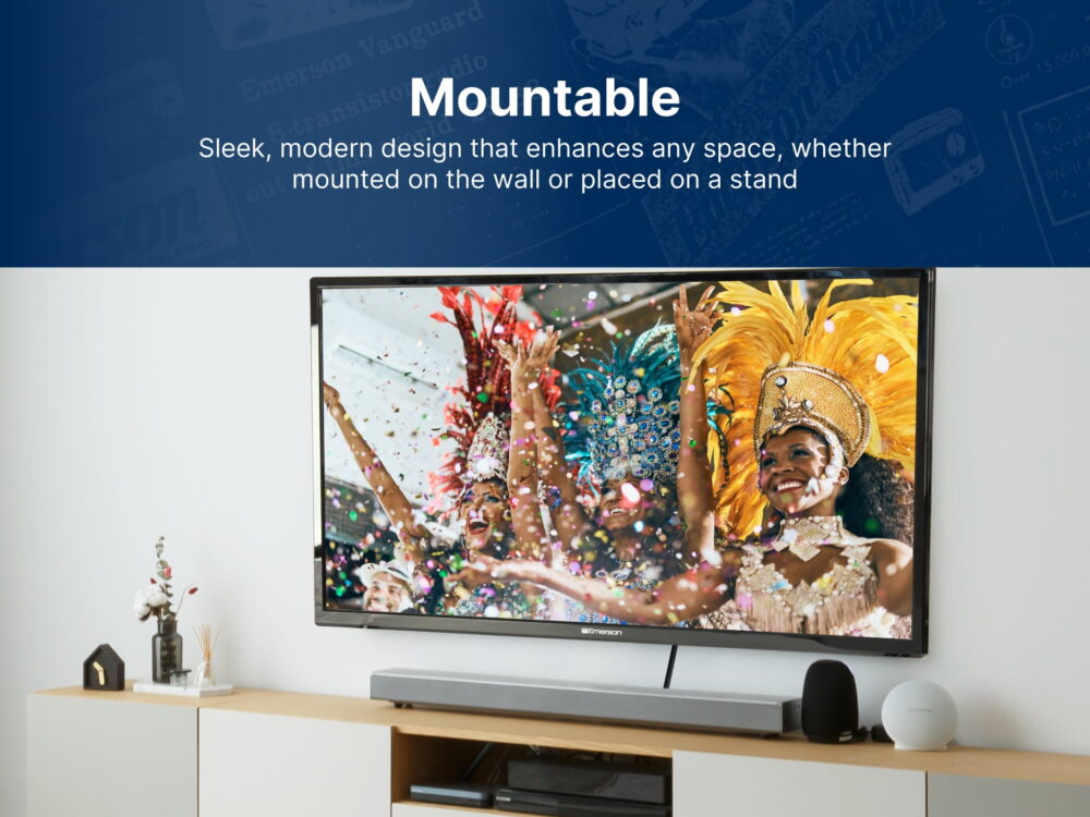 Emerson 32" 720P LED TV with Remote Control & TV Stand, ET-3200 - Image 3