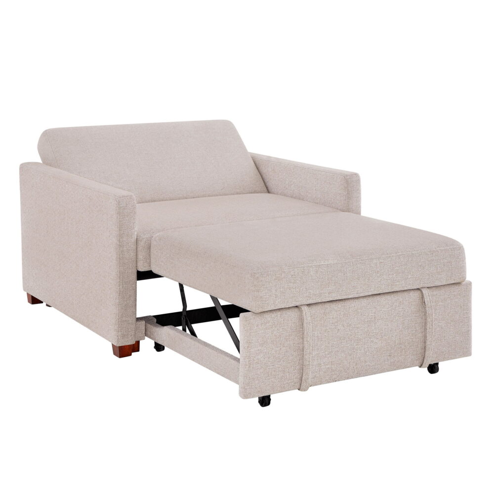 Better Homes & Gardens Nolan Pull Out Sleeper Accent Chair, Wheat - Image 6