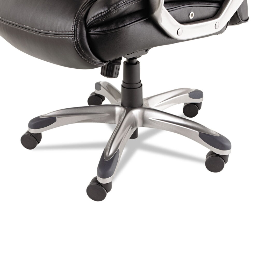 Alera Alera Veon Series Executive High-back Leather Chair, Supports Up To 275 Lbs, Black Seat/black Back, Graphite Base - Image 7
