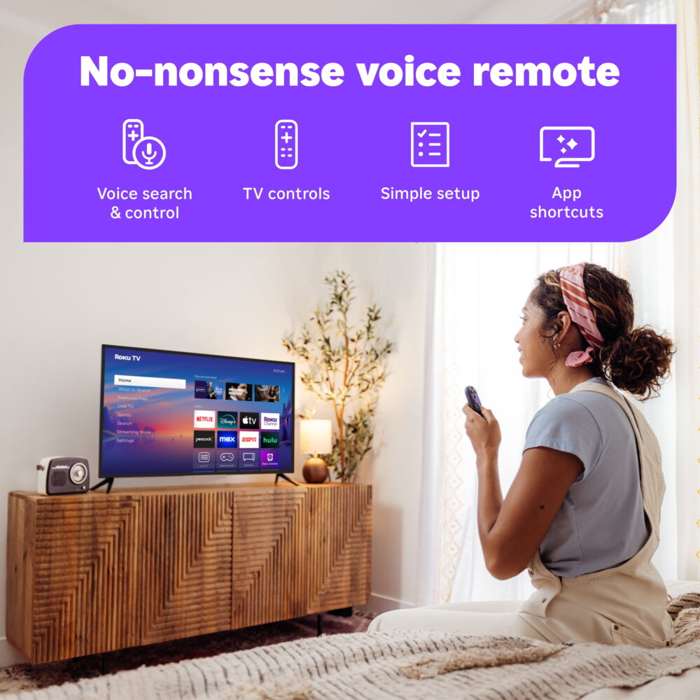 Roku Smart TV 2025 – 40-Inch Select Series, 1080p Full HD TV – Roku TV with Voice Remote - Image 5