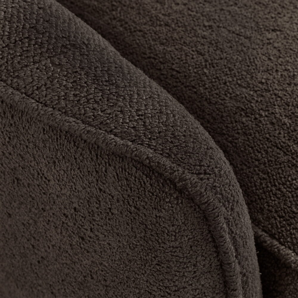 Weston Home Rhyl Mid-Century Modern Channel-Tufted Accent Chair, Dark Chocolate - Image 4