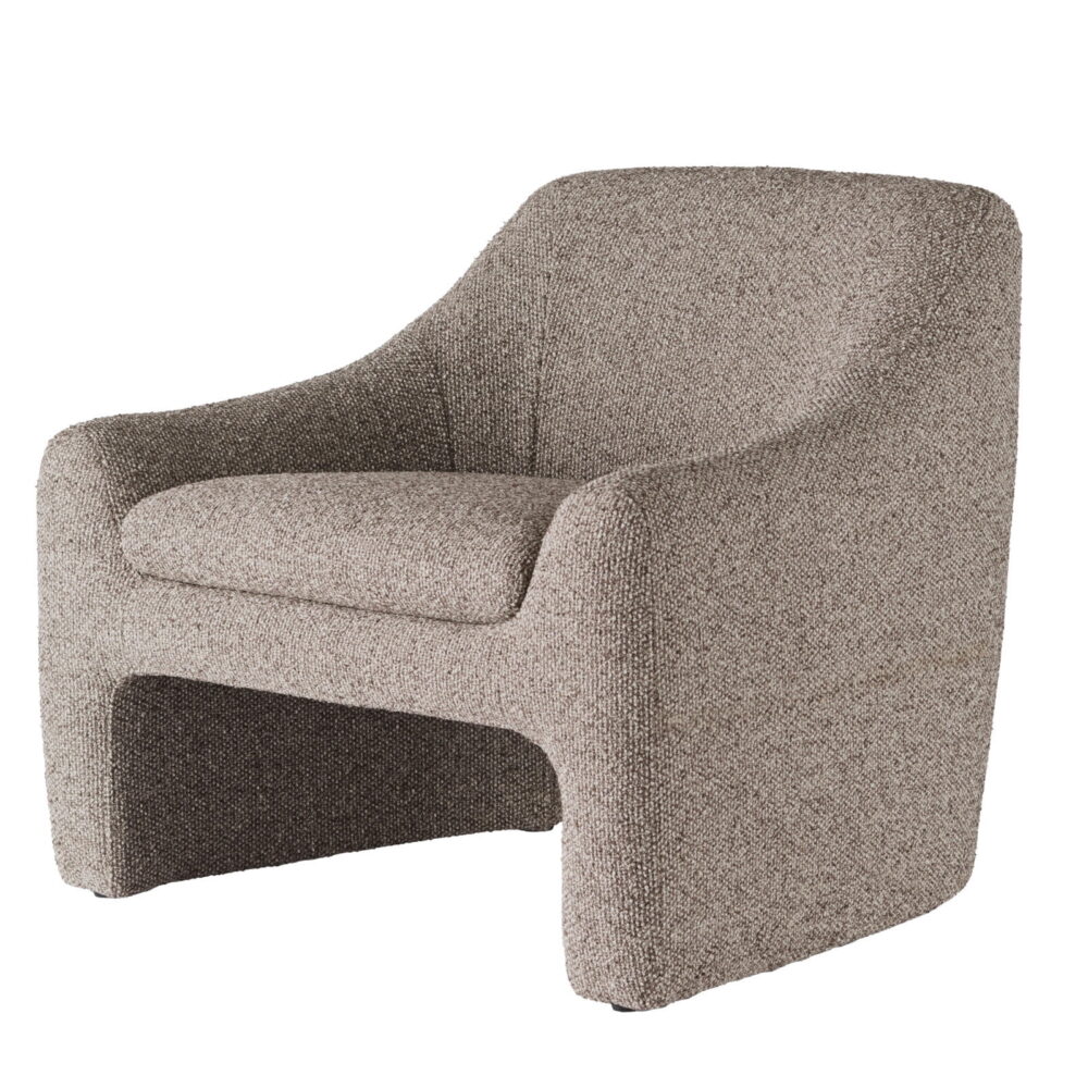 Better Homes & Gardens Emerson Curvy Accent Chair, Truffle Brown Boucle - Image 5