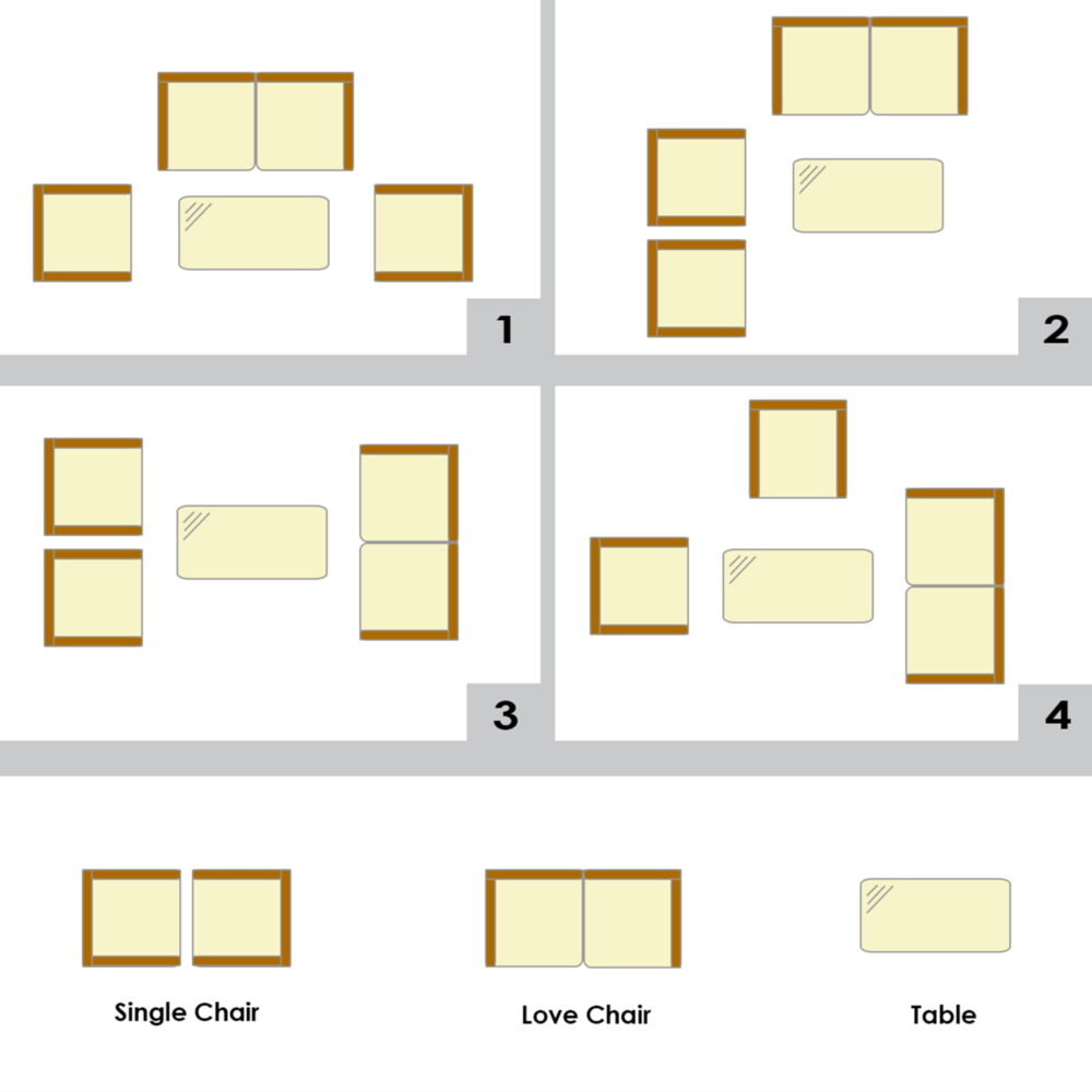 Gymax Fashion 4PCS Outdoor Furniture Set Patio Rattan Conversation Set w/ Beige Cushion - Image 5