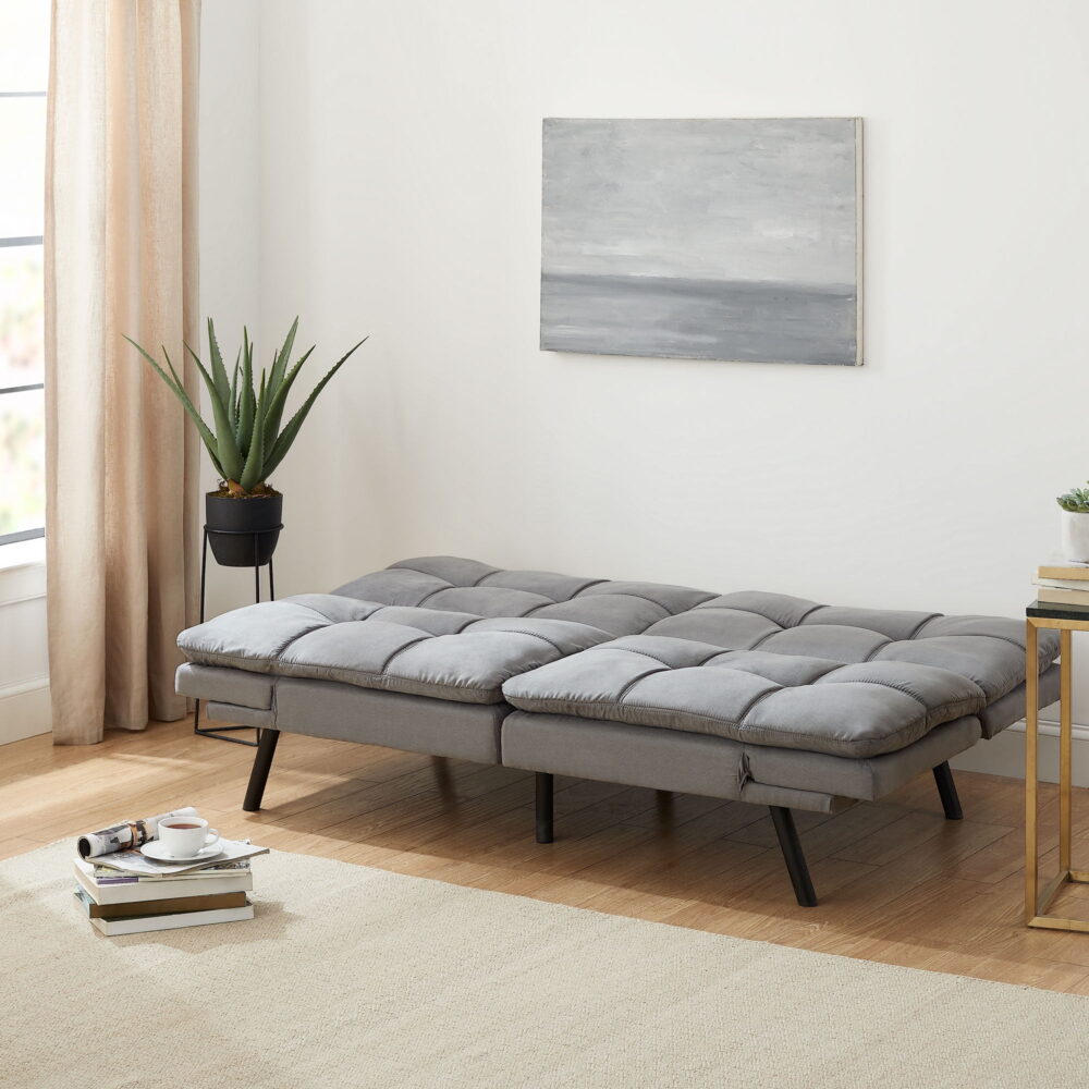 Mainstays Memory Foam Futon with 72" Grey - Image 3