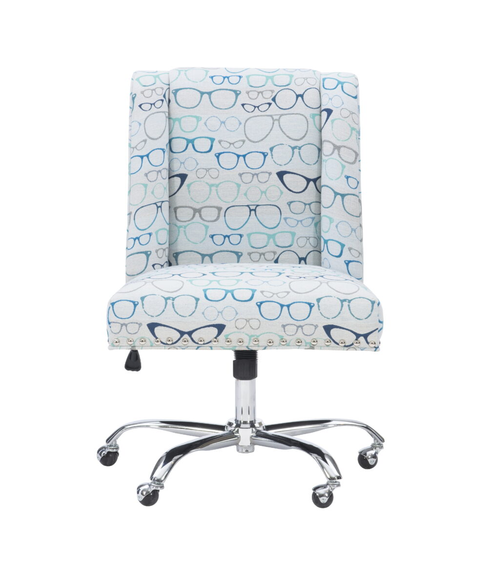 Belen Kox Draper Office Chair, Glasses Print - Image 4