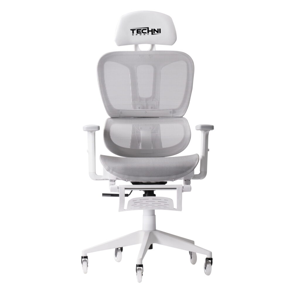 Techni Sport TS38C AIRFLEX2.0 Mesh Gaming Chair with Footrest, White RTA-TS38C-GRY - Image 5