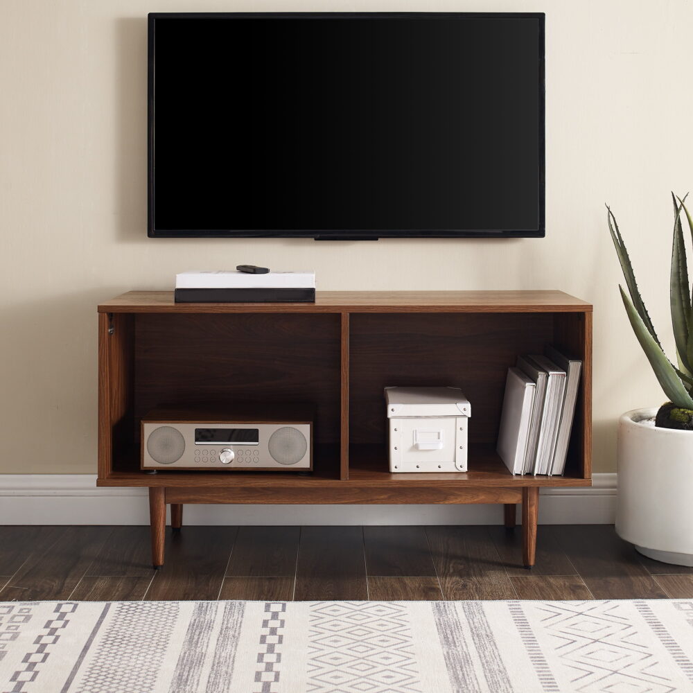 Crosley Furniture Liam 40"Wood Low Profile TV Stand in Walnut - Image 5