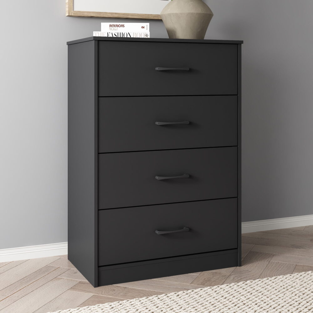 Mainstays Ardent 4 Drawer Dresser, Black - Image 2