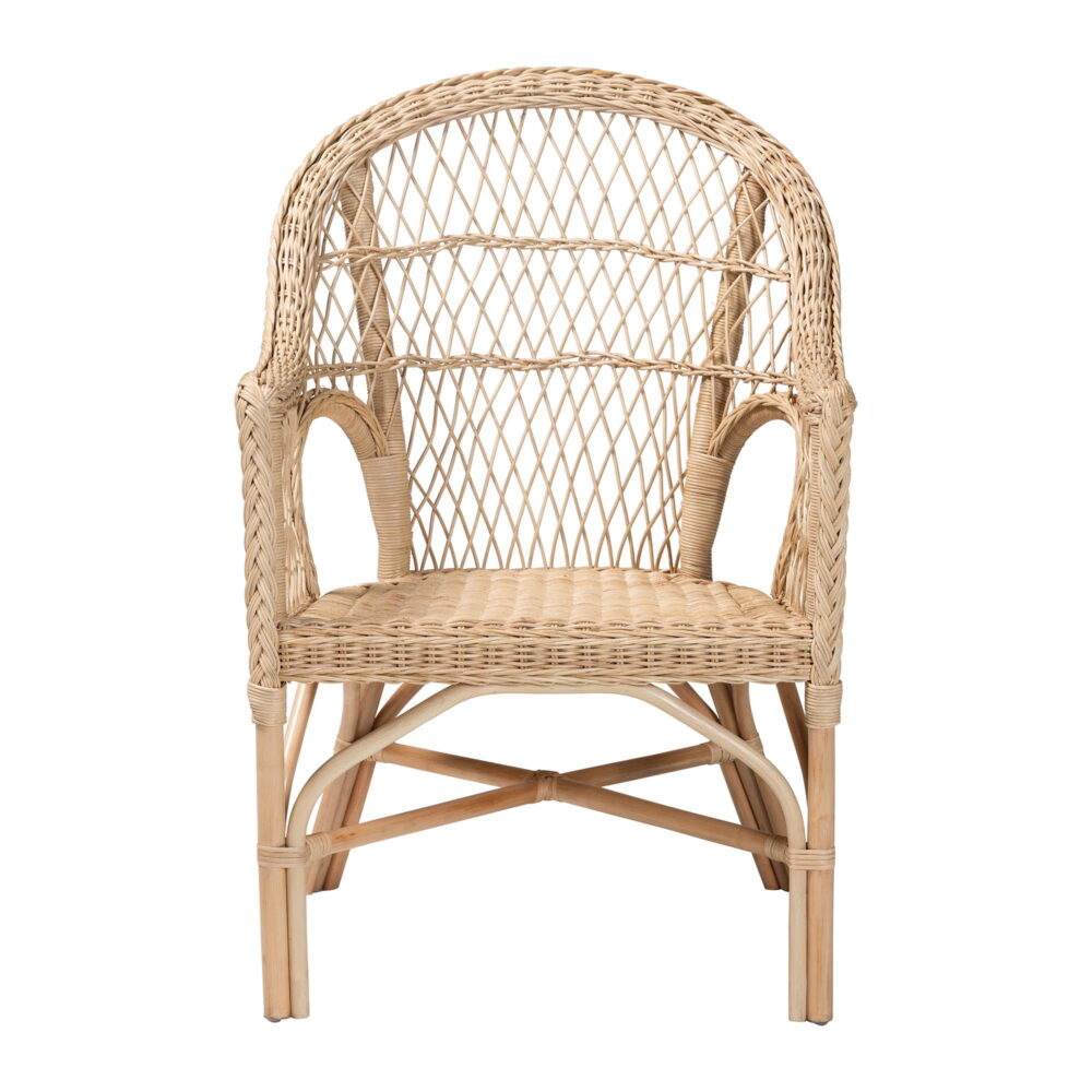 bali & pari Zaira Boho Arm Chair, Natural - Image 3
