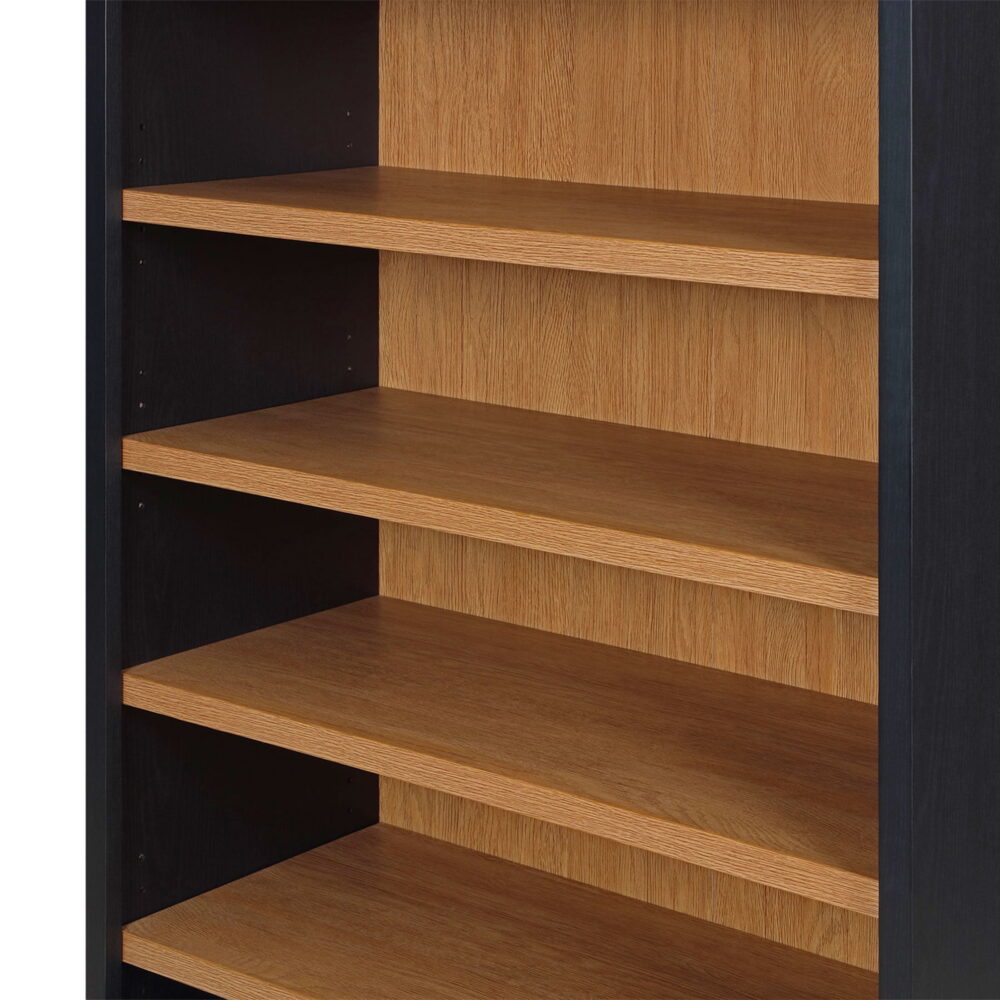 Better Homes & Gardens Juliet Open Arch Bookcase, Rich Black and Light Honey - Image 7